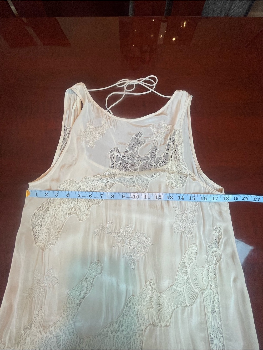 Free People Many Moons Midi Lace Slip Dress Sz S Beige Cream Fairy Romantic - Picture 11 of 15